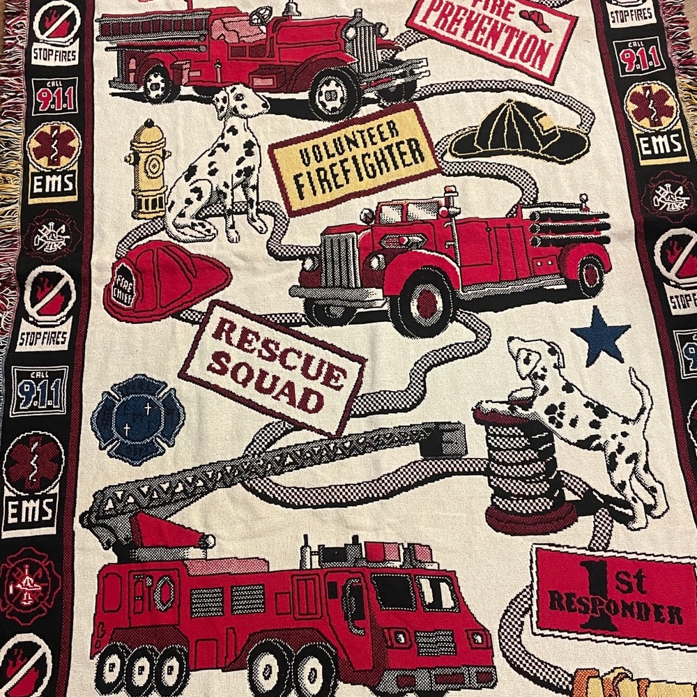 Goodwin Weavers 100% Cotton Woven First Responders Blanket Throw - Picture 4 of 7